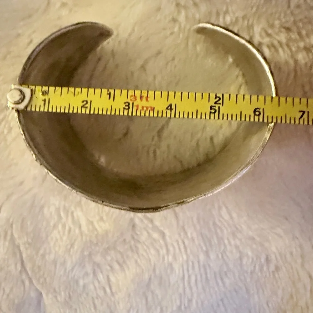 Designer unisex Milor Textured CUFF Bracelet Sterling Silver 925 Sterling Silver